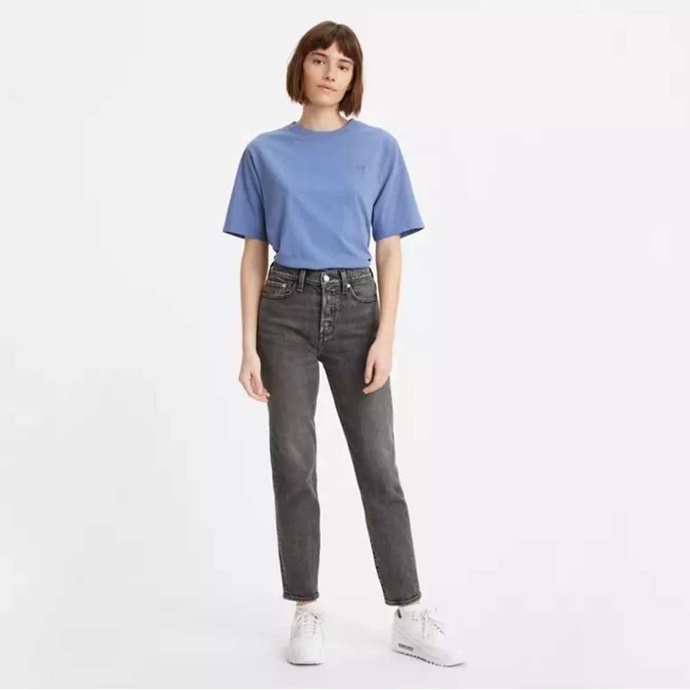Levi’s Premium Denim Wedgie Fit High Rise Straight Jeans - Gray - US 25